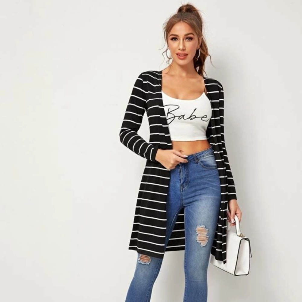 Striped cardigan